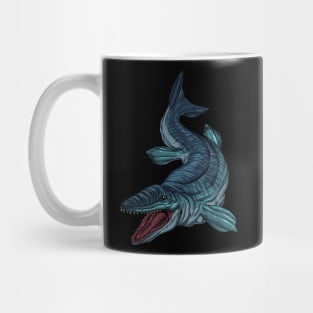 Drawing of a Mosasaurus Mug